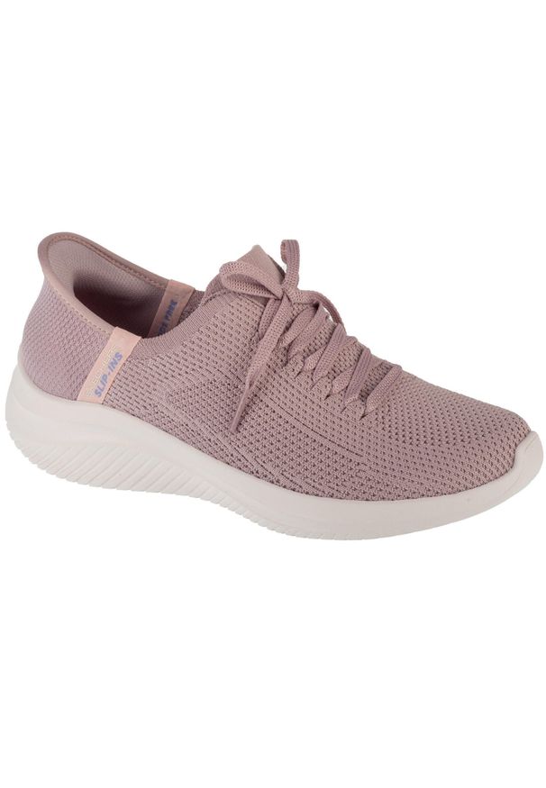 skechers - Buty sportowe Sneakersy damskie, Slip-Ins: Ultra Flex 3.0 - Elevated Motion. Kolor: różowy. Sport: turystyka piesza