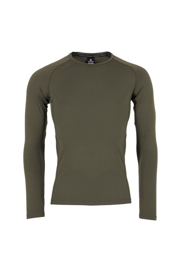 STANNO - Dziecięcy dżersej z długim rękawem Stanno Core Baselayer. Kolor: wielokolorowy, szary, zielony. Materiał: jersey. Długość rękawa: długi rękaw. Długość: długie