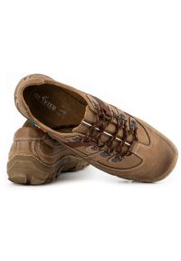 Olivier Skórzane buty trekkingowe męskie 213GT brązowe beżowy. Okazja: na spacer, na co dzień. Kolor: beżowy. Materiał: skóra. Sport: turystyka piesza #8