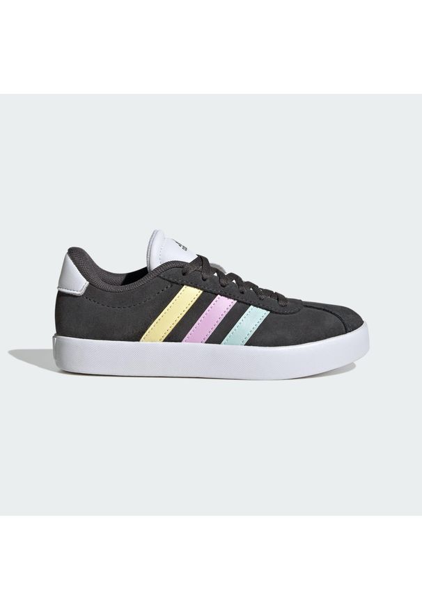 Adidas - Buty dla dzieci VL Court 3.0. Kolor: różowy. Materiał: tkanina. Sport: turystyka piesza