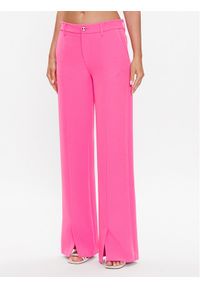 Chiara Ferragni Spodnie materiałowe 74CBA147 Różowy Regular Fit. Kolor: różowy. Materiał: syntetyk
