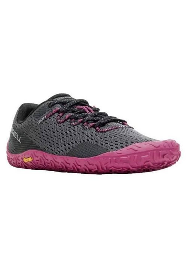 Buty do biegania damskie Merrell Vapor Glove 6. Okazja: na co dzień. Kolor: szary. Materiał: syntetyk, materiał. Szerokość cholewki: normalna