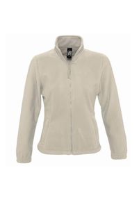 SOL'S - Damska Bluza Polarowa North Fleece Jacket. Kolor: beżowy. Materiał: polar. Sezon: zima #1