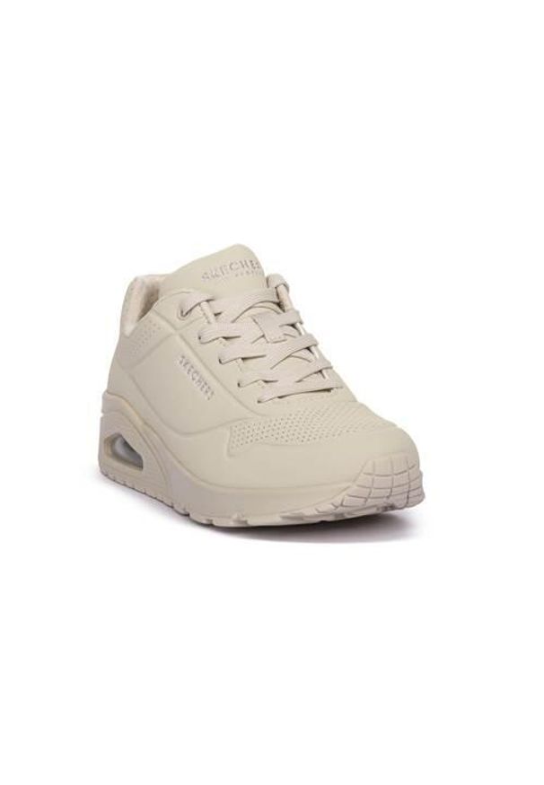 skechers - Buty do chodzenia damskie Skechers Owht One Stand On Air. Kolor: biały. Materiał: syntetyk, materiał. Szerokość cholewki: normalna. Sport: turystyka piesza