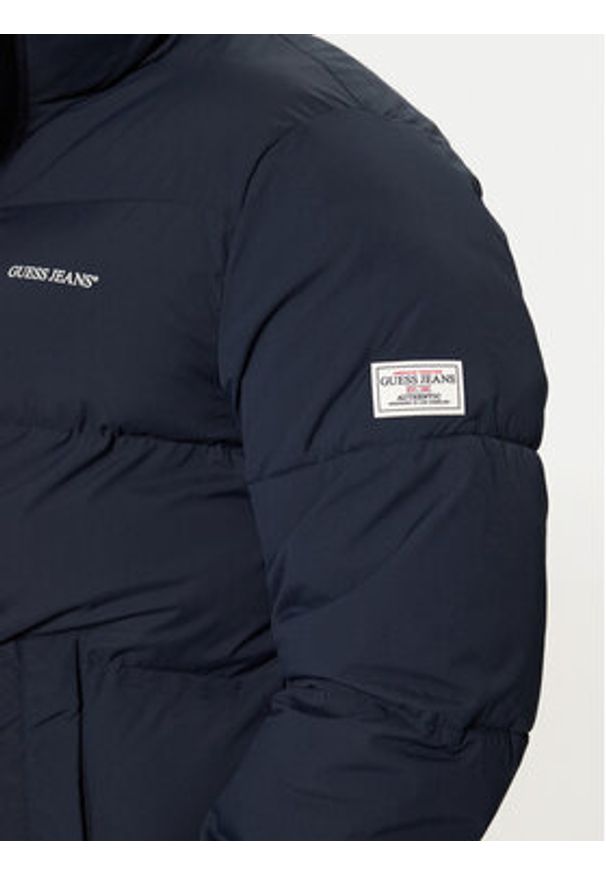 Guess Jeans Kurtka zimowa M4BL20 WGII2 Granatowy Regular Fit. Kolor: niebieski. Materiał: syntetyk. Sezon: zima