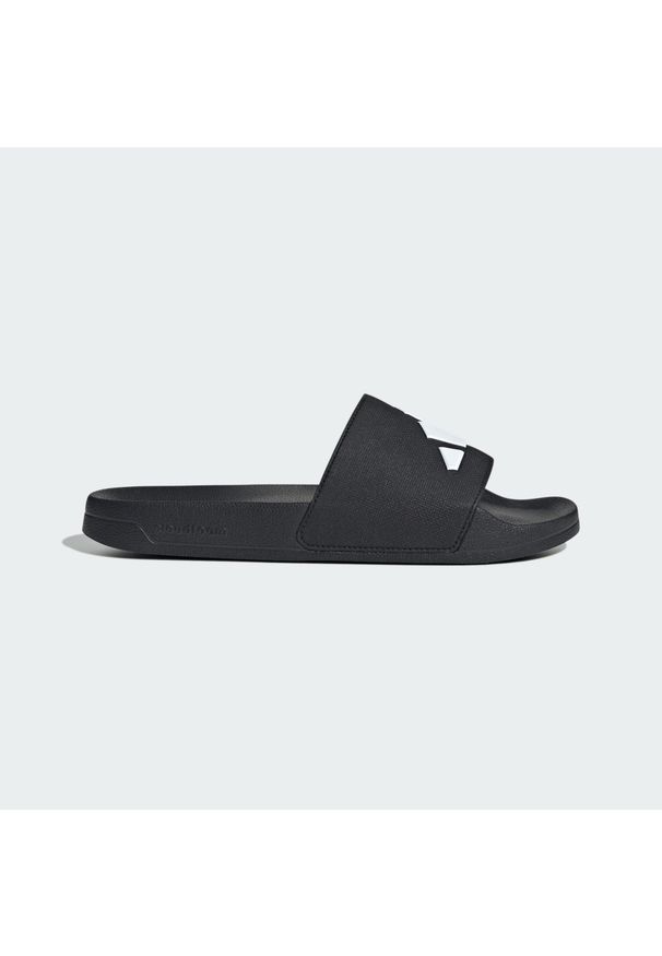 Adidas - Klapki Adilette Shower. Kolor: czarny, biały, wielokolorowy. Styl: klasyczny, sportowy