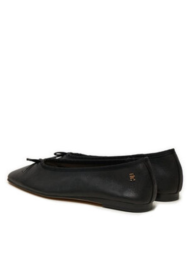 TOMMY HILFIGER - Tommy Hilfiger Baleriny Soft Leather FW0FW08355 Czarny. Kolor: czarny. Materiał: skóra