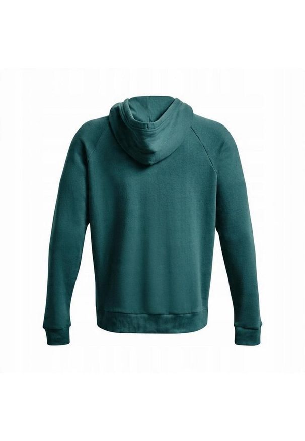 Under Armour - Męska Polarowa Bluza Treningowa Rival Big Logo. Kolor: zielony. Materiał: polar