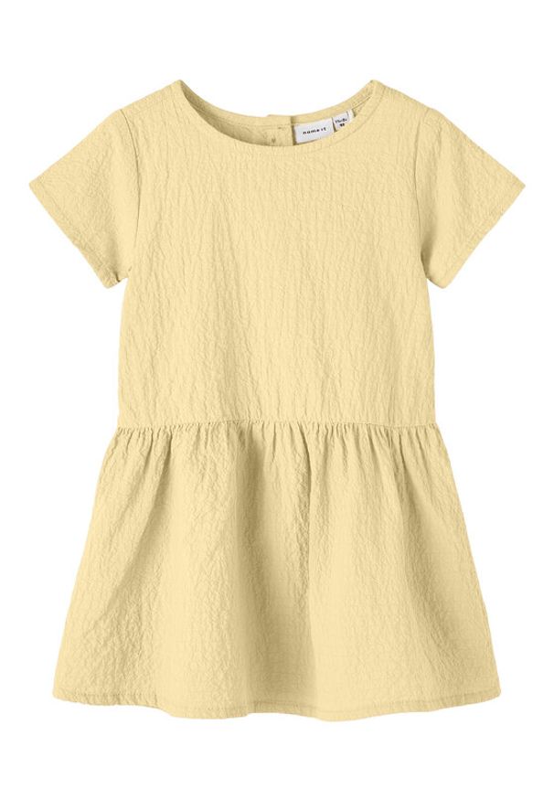 Name it - NAME IT Sukienka 13216753 Żółty Regular Fit. Kolor: żółty. Materiał: bawełna