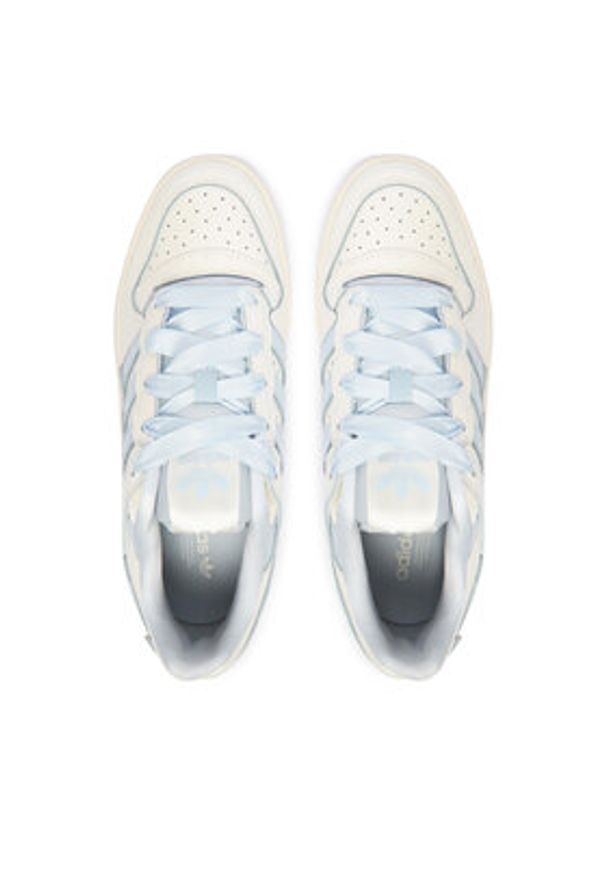 Adidas - adidas Sneakersy Forum Low Cl JR0498 Biały. Kolor: biały. Materiał: skóra