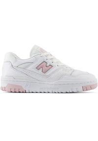 Buty damskie New Balance BBW550VC – białe. Okazja: na co dzień. Kolor: biały. Materiał: materiał, skóra, syntetyk. Szerokość cholewki: normalna