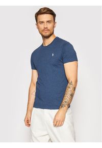 Polo Ralph Lauren T-Shirt 710680785007 Granatowy Custom Slim Fit. Typ kołnierza: polo. Kolor: niebieski. Materiał: bawełna #1