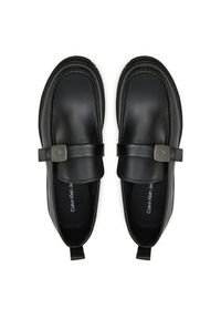 Calvin Klein Jeans Mokasyny Eva Apron Loafer Hdw YM0YM01252 Czarny. Kolor: czarny. Materiał: skóra