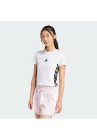 Adidas - Koszulka Essentials 3-Stripes Slim Baby. Kolor: czarny, wielokolorowy, biały. Sport: fitness #1