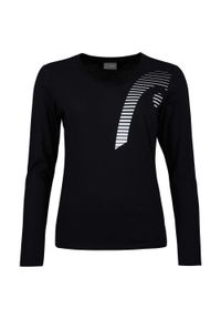 Head - Koszulka z długim rękawem damska CLUB 21 LINDA. Kolor: czarny. Długość rękawa: długi rękaw. Długość: długie. Sport: tenis #1