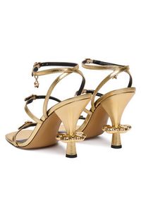 MARC JACOBS - Marc Jacobs Sandały 2P5FPM001F14 Złoty. Kolor: złoty. Materiał: skóra #4