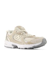 Buty dziecięce New Balance P5305C7 – beżowe. Kolor: beżowy. Materiał: guma, syntetyk, materiał. Szerokość cholewki: normalna #4
