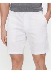 TOMMY HILFIGER - Tommy Hilfiger Szorty materiałowe Brooklyn Short 1985 MW0MW23563 Biały Regular Fit. Kolor: biały. Materiał: bawełna #1