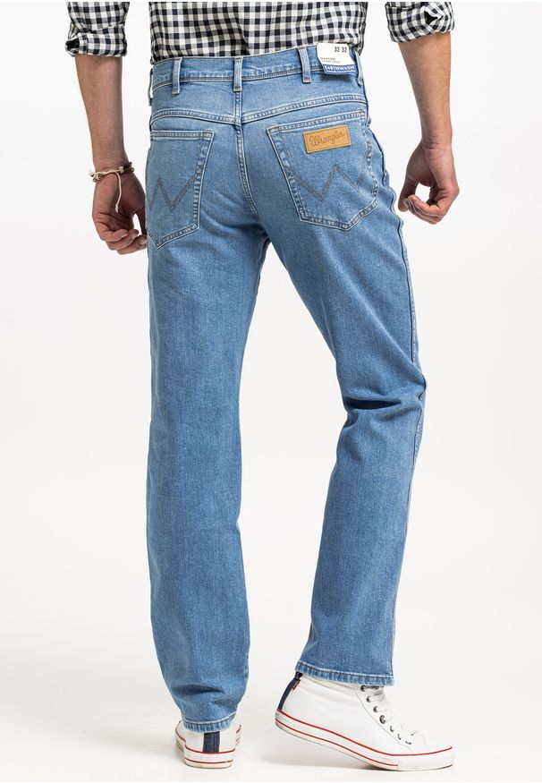 Wrangler - WRANGLER TEXAS MĘSKIE SPODNIE JEANSOWE JEANSY DŻINSY FRIDAY ROCK W121HR47E 112331061. Styl: rockowy