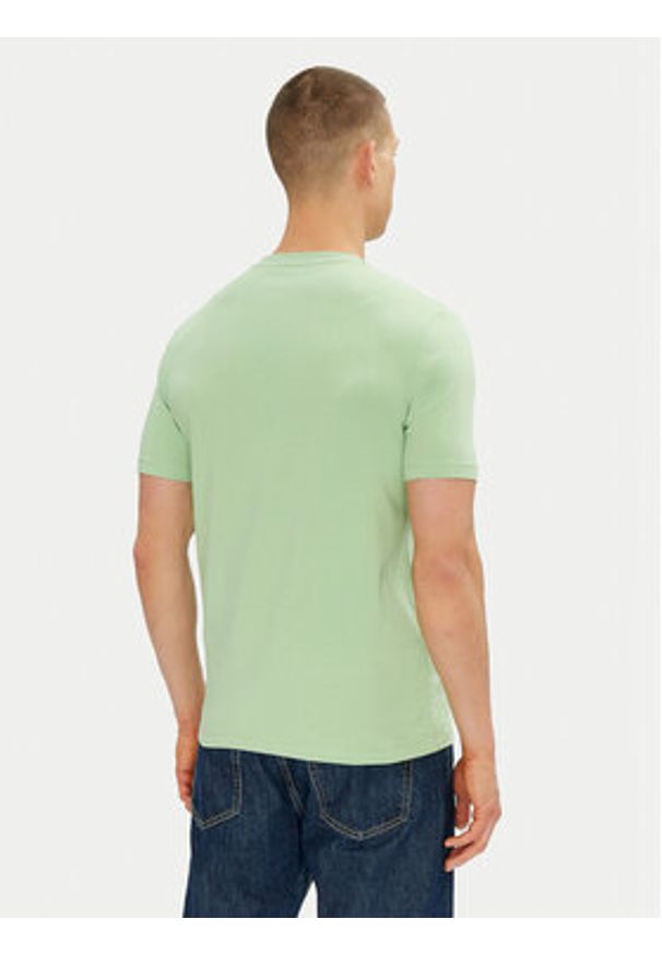 Karl Lagerfeld - KARL LAGERFELD T-Shirt 755030 552235 Zielony Regular Fit. Typ kołnierza: dekolt w karo. Kolor: zielony. Materiał: bawełna