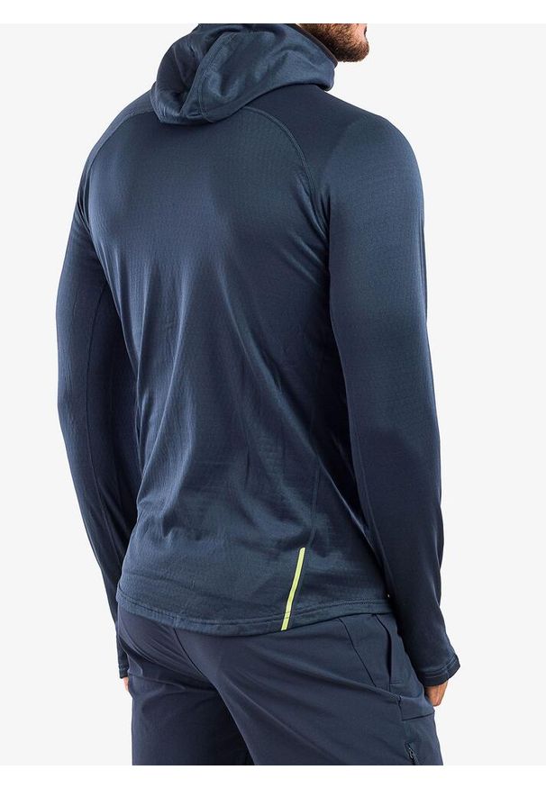 Bluza polarowa męska Inov-8 VentureLite Mid Hoodie FZ. Kolor: niebieski. Materiał: polar