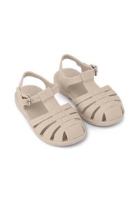 LIEWOOD - Liewood sandały dziecięce Bre kolor beżowy. Nosek buta: okrągły. Zapięcie: klamry. Kolor: beżowy. Materiał: materiał, guma. Wzór: gładki. Obcas: na obcasie. Wysokość obcasa: niski