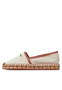 Emporio Armani Espadryle X3S033 XR136 A102 Beżowy. Kolor: beżowy. Materiał: materiał #2