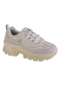 skechers - Buty do chodzenia damskie Skechers Hi-ryze-Doja Cat ' Lite Premium. Zapięcie: sznurówki. Kolor: beżowy. Materiał: tkanina, skóra, guma, materiał, syntetyk. Szerokość cholewki: normalna. Model: Skechers Sport. Sport: turystyka piesza