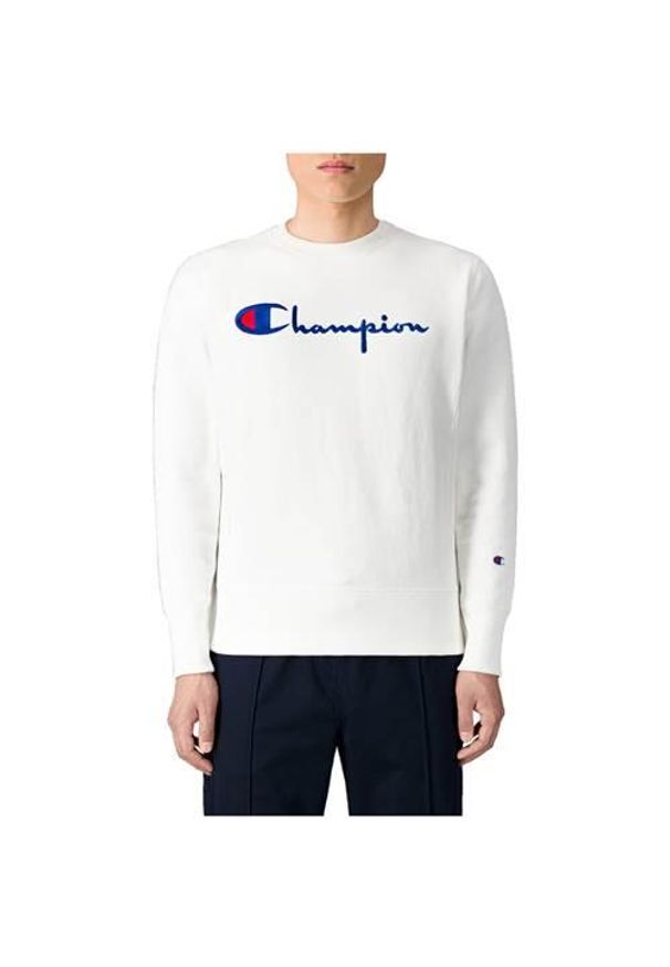 Bluza sportowa męska Champion Reverse Weave Embroidered Script Logo. Kolor: biały