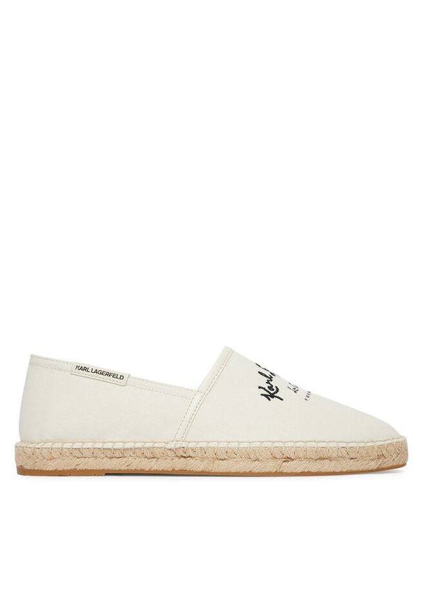 Karl Lagerfeld - Espadryle KARL LAGERFELD. Kolor: kremowy