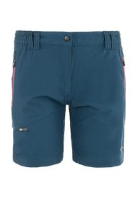 GALEO - Damskie Szorty McKees Etna Indigo - Wygodne Bawełniane Stretch. Kolor: niebieski. Materiał: bawełna. Sezon: lato. Sport: turystyka piesza