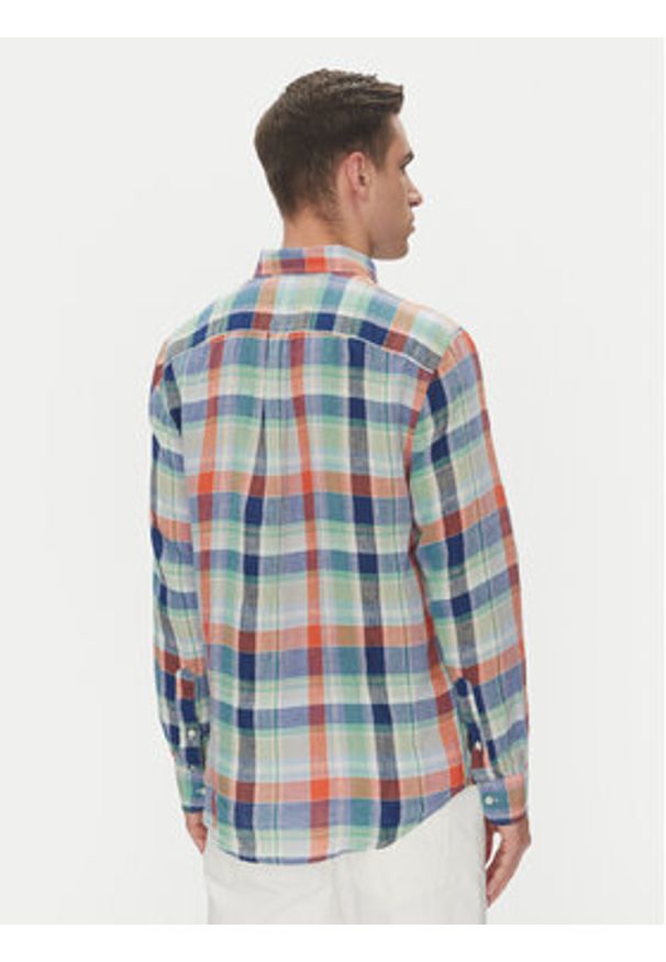 TOMMY HILFIGER - Tommy Hilfiger Koszula Summer Madras MW0MW39166 Kolorowy Regular Fit. Materiał: len. Wzór: kolorowy