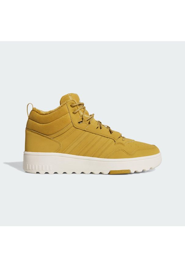 Adidas - Buty Hoops 4.0 Mid. Kolor: brązowy, biały, zielony, wielokolorowy. Sport: koszykówka