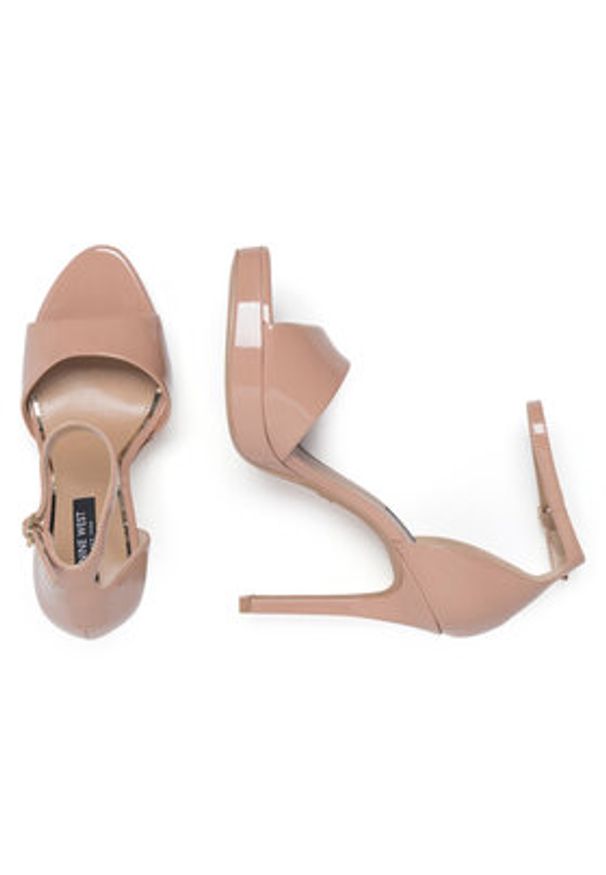 Nine West Sandały WFA2733-2 Beżowy. Kolor: beżowy. Materiał: syntetyk