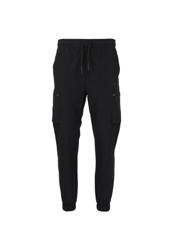 VIRTUS - Spodnie do biegania Virtus Ayden. Kolor: czarny. Materiał: dresówka. Sport: fitness