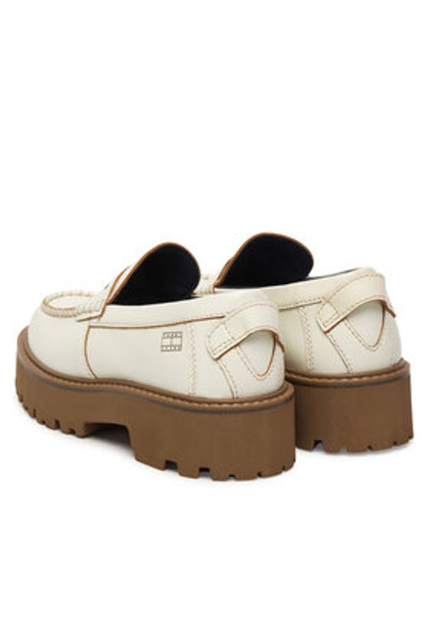 TOMMY HILFIGER - Tommy Hilfiger Loafersy Archive '01 Leather Loafer EN0EN03022 Écru. Materiał: skóra
