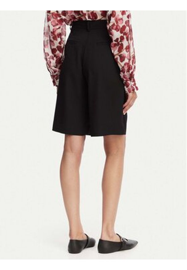 ACCESS FASHION Bermudy 63-5115-183 Czarny Relaxed Fit. Kolor: czarny. Materiał: syntetyk