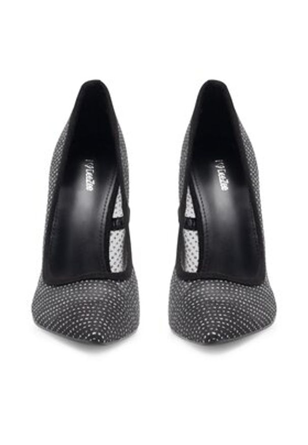 DeeZee Szpilki JENNIFER KL-HT92831-78 Czarny. Kolor: czarny. Materiał: materiał. Obcas: na szpilce