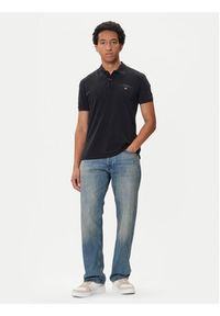Napapijri Polo Elbas NP0A4GDL Czarny Regular Fit. Typ kołnierza: polo. Kolor: czarny. Materiał: bawełna #3