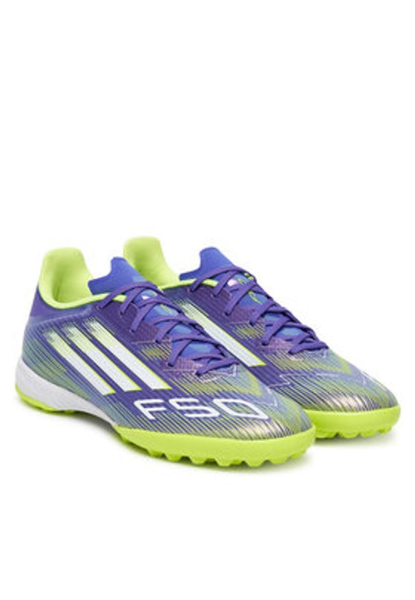Adidas - adidas Buty do piłki nożnej F50 League JH7724 Fioletowy. Kolor: fioletowy. Materiał: materiał