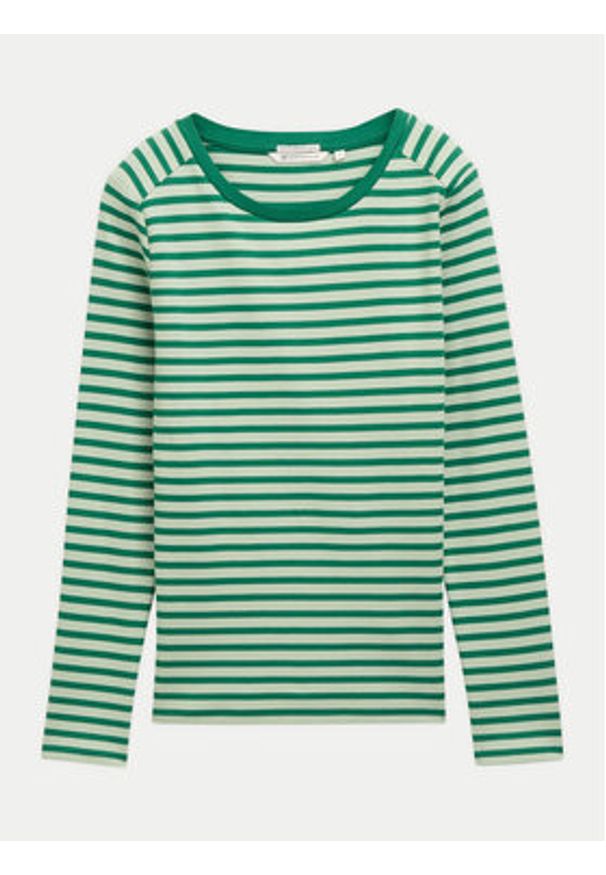 Tom Tailor Denim Bluzka 1043085 Zielony Regular Fit. Kolor: zielony. Materiał: bawełna