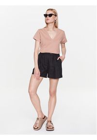 Sisley T-Shirt 3096L400B Beżowy Regular Fit. Kolor: beżowy. Materiał: bawełna #3