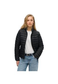 Damska kurtka puchowa Superdry Fuji Lite Padded. Kolor: czarny. Materiał: puch. Długość rękawa: długi rękaw #1