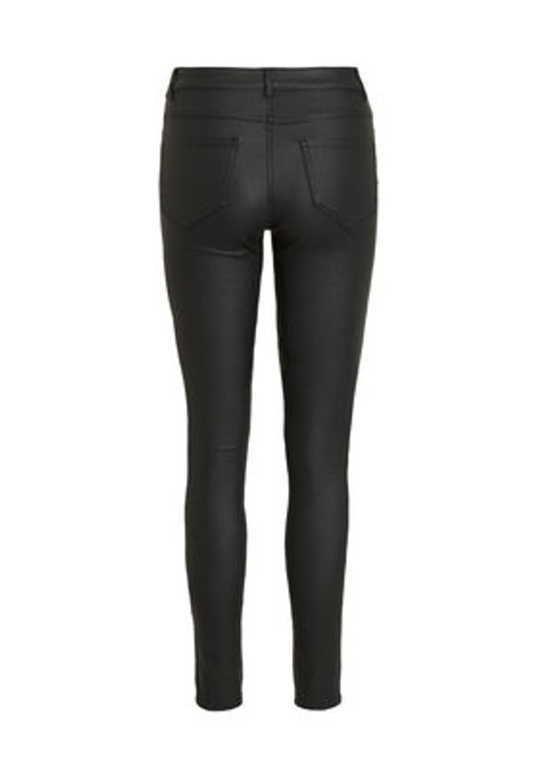 Vila Spodnie materiałowe Commit 14036194 Czarny Skinny Fit. Kolor: czarny. Materiał: wiskoza