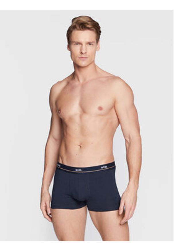 BOSS Komplet bokserek Essential 50475275 Kolorowy. Materiał: bawełna. Wzór: kolorowy