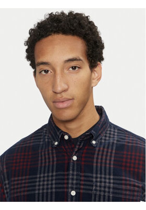 Pepe Jeans Koszula Marcus PM308726 Granatowy Regular Fit. Kolor: niebieski. Materiał: bawełna