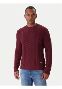 Tommy Jeans Sweter DM0DM22101 Czerwony Regular Fit. Kolor: czerwony. Materiał: bawełna