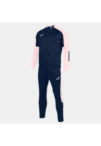 Dres do piłki nożnej męski Joma Boy Eco championship. Kolor: różowy, niebieski, wielokolorowy. Materiał: dresówka. Sport: piłka nożna