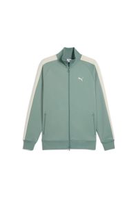 Puma Bluza T7 Always On Track 62958730. Kolor: zielony. Materiał: dresówka