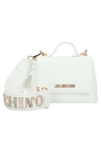Love Moschino - LOVE MOSCHINO Torebka JC4279PP0MKI0100 Biały. Kolor: biały. Materiał: skórzane